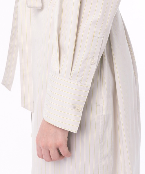 国内配送★LACOSTE★マルチストライプシャツドレス マルチストライプシャツドレス EF015J - ラコステ（LACOSTE