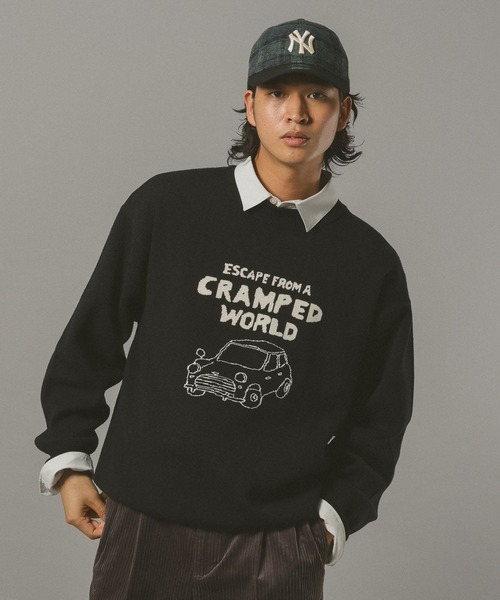 ZOZO　CHAMPIONSHIP×BRIEFING　WRクルーネックニット ZOZO CHAMPIONSHIP×BRIEFING】MENS WR CREW NECK KNIT ZOZO