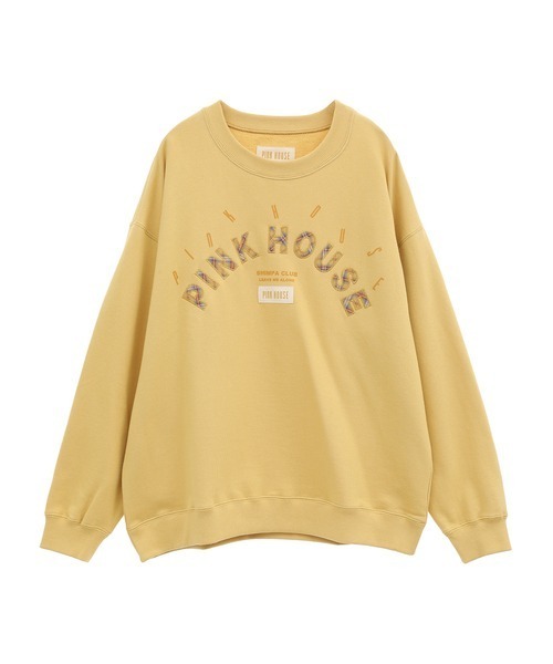 PINK HOUSE（ピンクハウス） スウェット ロゴプリント＆アップリケ使い