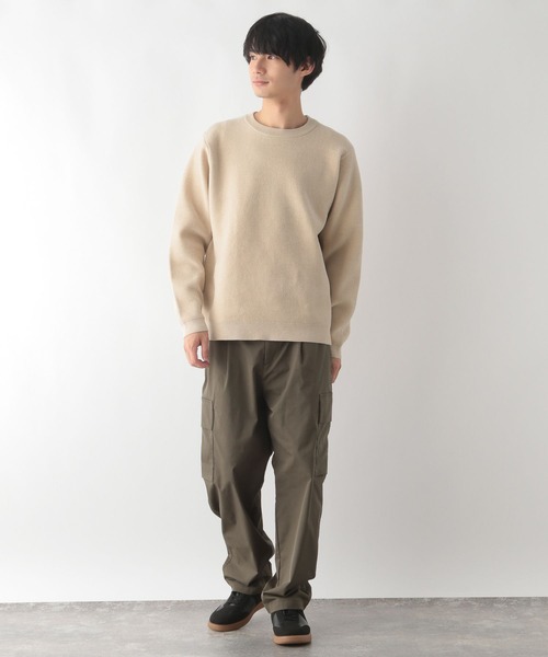 コレクション saru9652 GLOBAL WORK セーター ニット モールニットクルー/116372 メンズ