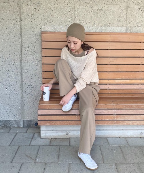 ESCADA シルバー ニットセーター 40 シャギーハートニット（ニット/セーター）｜Gaphos （ガフォス