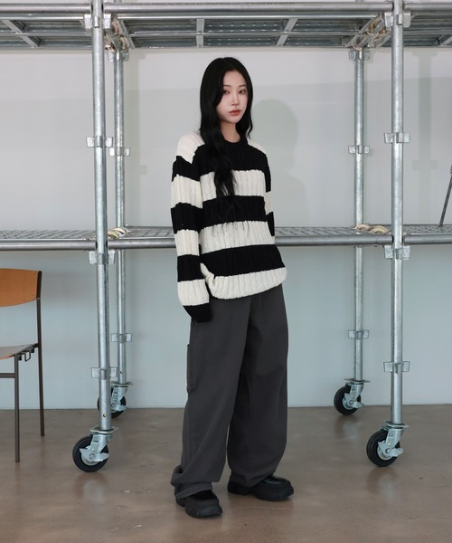 FOLLOWIN ニット セーター 「UNISEX」ベーシックオーバー