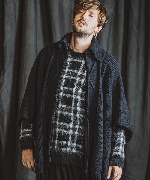 NO ID.（ノーアイディー） セーター ニット 「NO ID.」Zip Check Knit