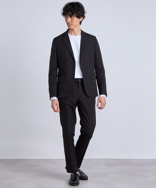 美品✨️ SHIPS any ストレッチ セットアップ スーツ 黒 ウエストゴム SHIPS any 「SHIPS any」 セットアップ SMALL ブラック メンズ