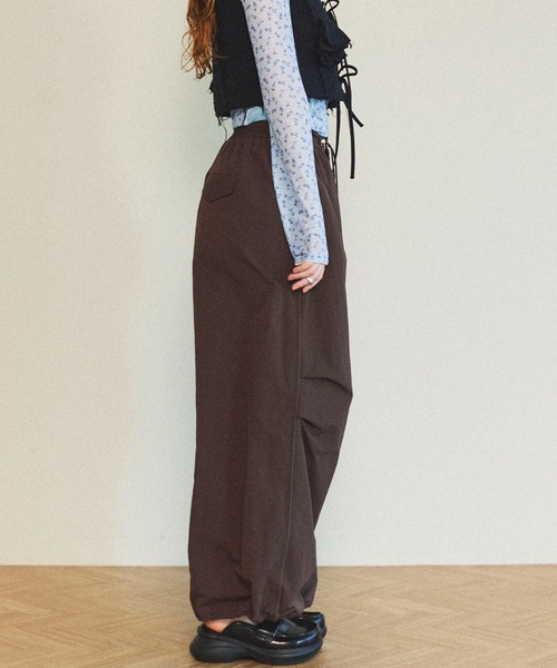 MAISON SPECIAL（メゾンスペシャル） パンツ Color Piping Parachute