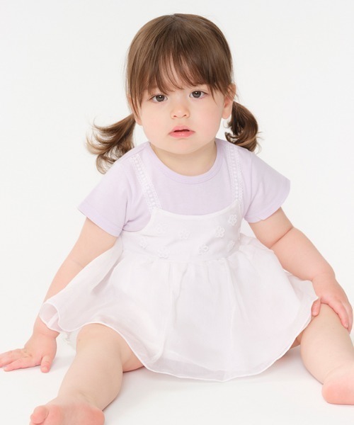 kids zoo（キッズズー） ベビー服 ロンパース キャミワンピドッキング 