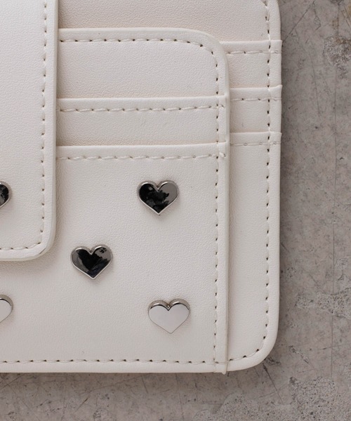 EFOLE 財布 Heart stauds fragment case / ハートスタッズ
