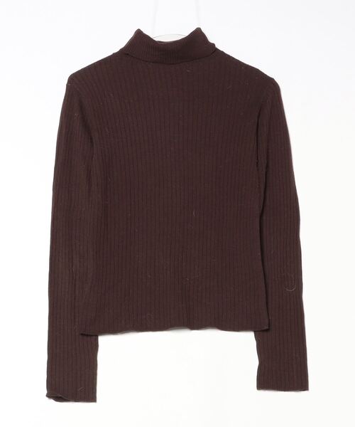 45Rブラウン タートルネック セーター FREAK'S STORE（フリークスストア） タートルネックニット FREE