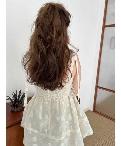 LILY BROWN ブラウス シャツ シアージャガードペプラムトップス