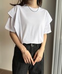 tシャツ 半袖 「接触冷感」ラッフルフリルTシ...の詳細画像5