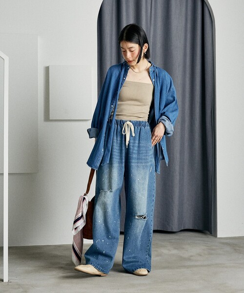FREAK'S STORE ジーンズ デニム デニムパンツ ウォッシュ加工