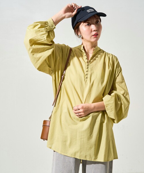 FREAK'S STORE ブラウス シャツ 限定展開 インド クルミ ボタン