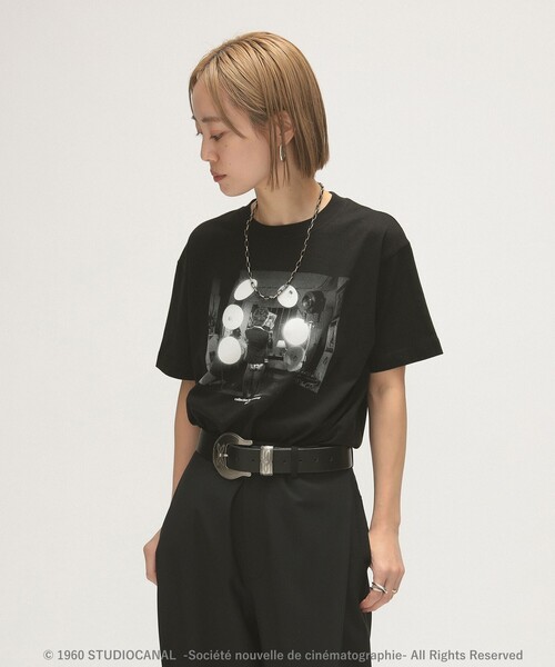 tシャツ maturely / ジャン=リュック・ゴダール プリント Tシャツ レディース