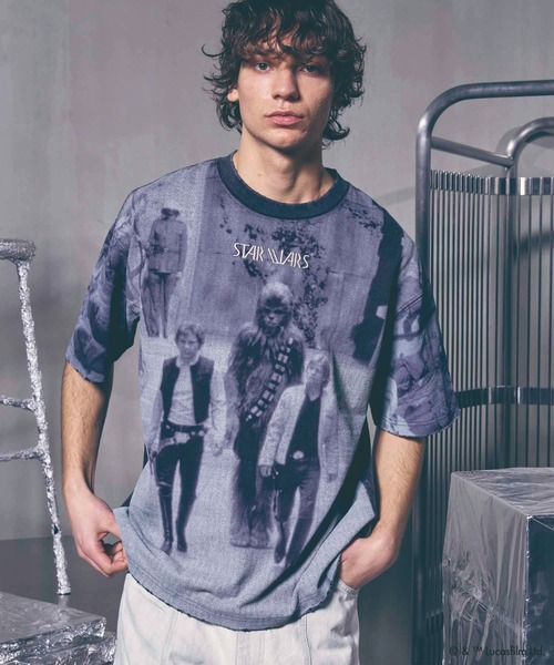 MOVIE SERIES】「STAR WARS」Prime-Over Crew Neck T-Shirt