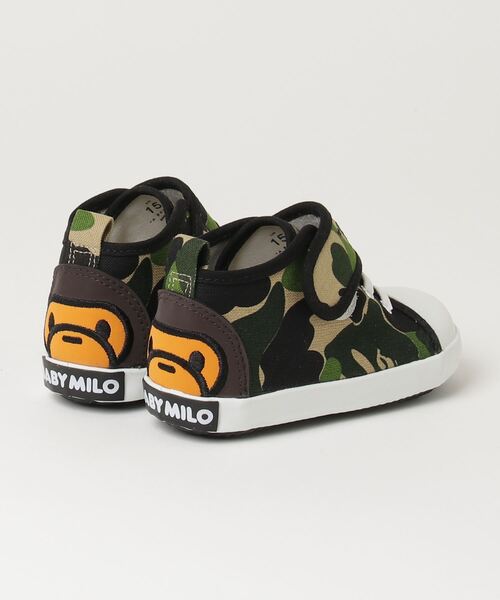 【超希少】A BATHING APE MILO ALL マルチ総柄スニーカー A BATHING APE スニーカー ABC CAMO BABY MILO SHOES キッズ