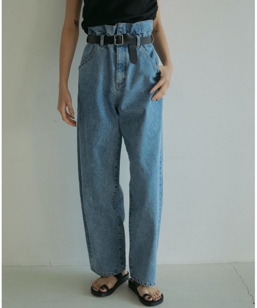 anuke デニム　パンツ　38 anuke（アンヌーク） ジーンズ デニム デニムパンツ Waist Tuck Denim