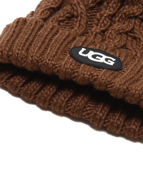 未使用 UGG ニットキャップ ニットグローブ UGG Australia 「UGG」 ニットキャップ FREE ホワイト