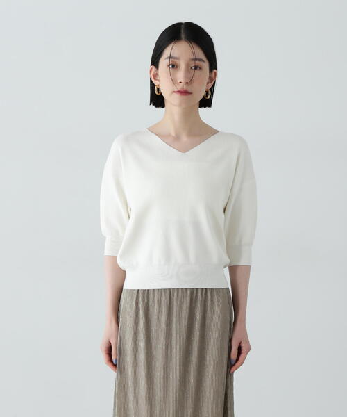 ニット セーター Ｖネック総針ニット / 1215270607 レディース PROPORTION BODY DRESSING ニット セーター Vネック総針ニット