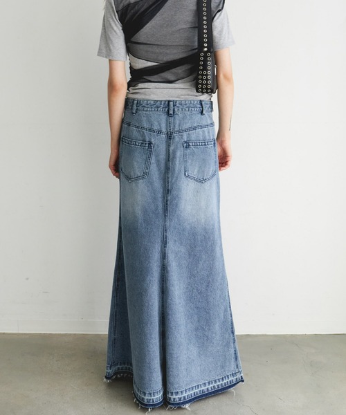 MAISON SPECIAL デニムスカート 2way Waist Slit Maxi Denim