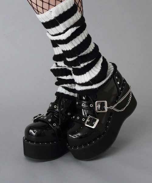 DearMyLove パンプス 厚底スタッズチェーン地雷パンプス : ZOZOTOWN