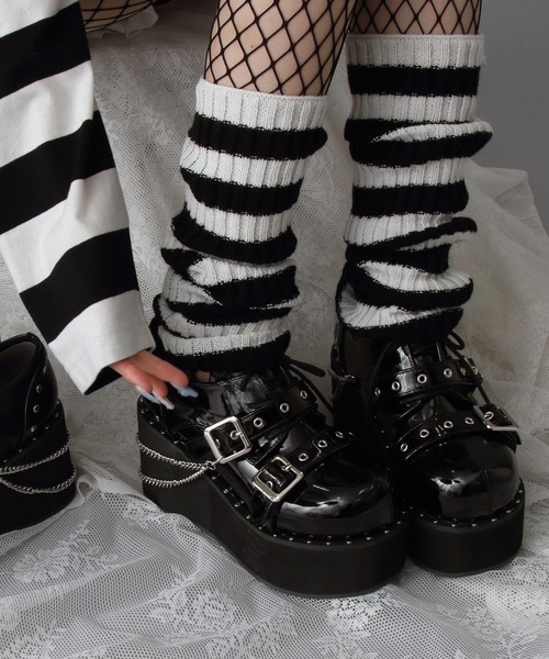 DearMyLove パンプス 厚底スタッズチェーン地雷パンプス : ZOZOTOWN