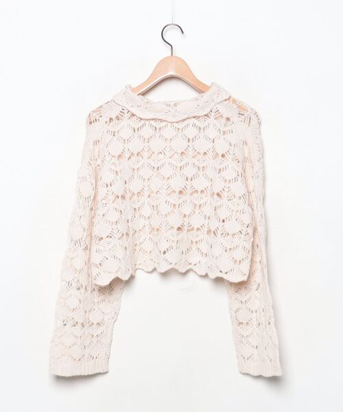 「forksy.」 ニットカーディガン FREE アイボリー レディース_画像2