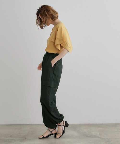grove パンツ 「ひんやり」2WAYツイルカーゴパンツ レディース