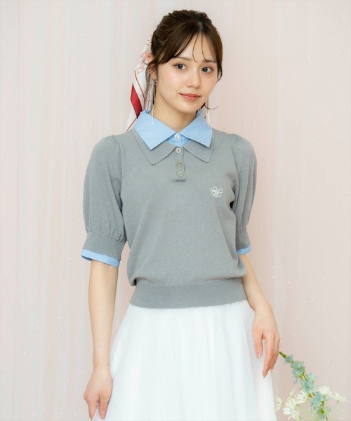 WILLSELECTION ニット セーター レイヤード風ポロニット