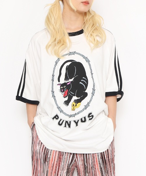 PUNYUS - PUNYUS 半袖Tシャツ２枚セット PUNYUS 「PUNYUS」 半袖Tシャツ 2 ホワイト レディース