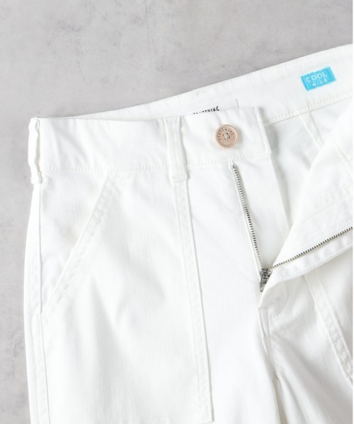 【未使用】something パンツ　ホワイト　S SUMMER SALE】SOMETHING SUMMER COOL 涼しいワイドベーカー