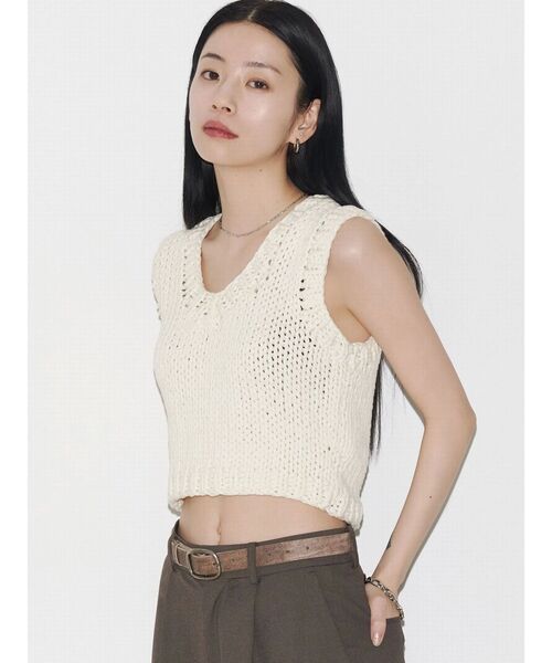 ニット セーター 「VEQUM」HAND COMPACT KNIT レディース