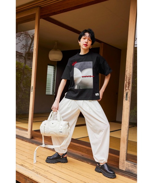 OMMO BLOCKING SHEER TOP シアートップス