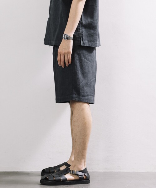 FREAK'S STORE パンツ LINEN COTTON EASY SHORTS/リネン