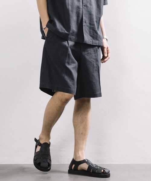 リネンショーツ FREAK'S STORE パンツ LINEN COTTON EASY SHORTS/リネン
