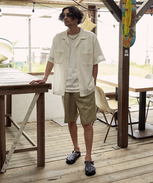 パンツ ATELIER AURA OTTO ORGANIC LINEN SHORTS ATELIER AURA OTTO ORGANIC LINEN SHORTS