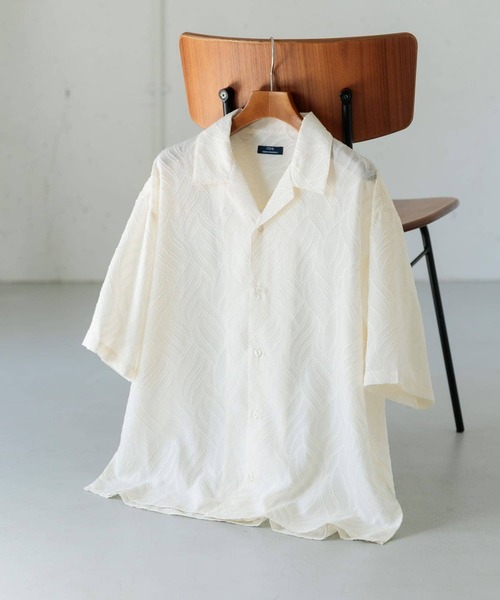 Sulvam オープンカラーカッティングシャツ sulvam - オープンカラーシャツ / Broad open collar shirt
