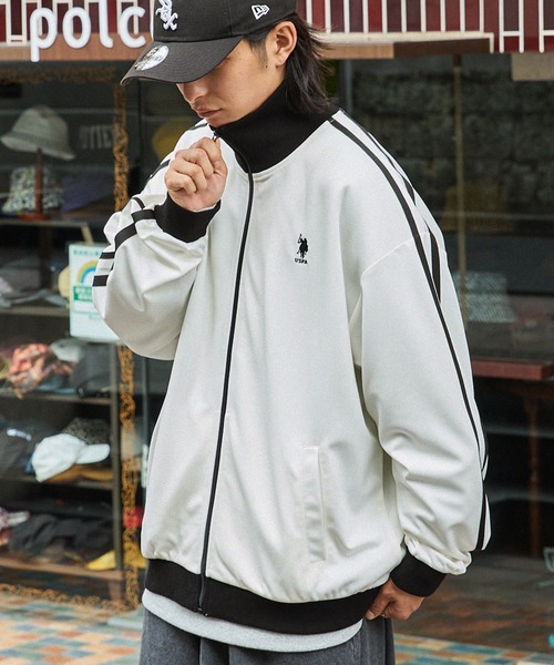 U.S. POLO ASSN. 「U.S. ASSN.」 ジャージブルゾン L オフ