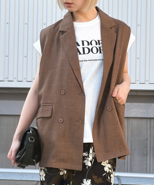 テーラードジレ SpRay ベスト ジレ テーラードジレ レディース : ZOZOTOWN Yahoo