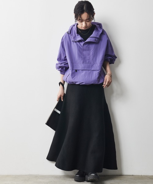 「CHIC STYLE」 ナイロンブルゾン L オフホワイト レディース