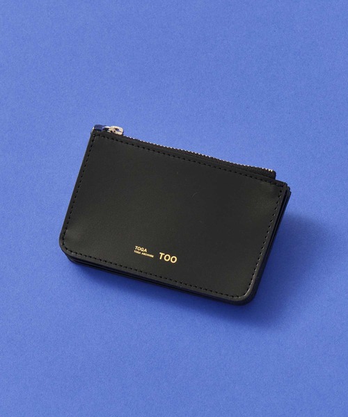 TOGA TOO レザーウォレットスモール ブラック TOGA TOO 財布 「TOGA TOO/トーガトゥー」Leather wallet small