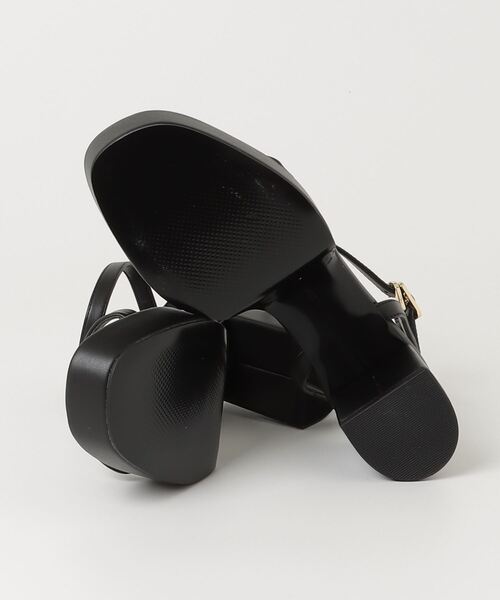 CHARLES & KEITH サンダル ミュール ブラック 23㎝ ヒール 夏 ミュール(レディース) - ブラック | CHARLES & KEITH