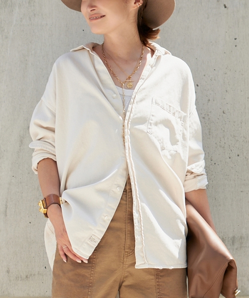 ブラウス シャツ *「FRANK＆EILEEN/フランクアンドアイリーン」SHIRLEY ITALIAN COTTON SHIRT レディース