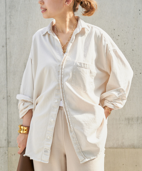 極美品　フランク&アイリーン　Eileen　長袖　コットン　シャツ　ブラウス　S Frank&Eileen ブラウス シャツ *「FRANK＆EILEEN/フランクアンド