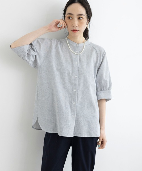 「studio CLIP」 7分袖ブラウス MEDIUM ホワイト レディース