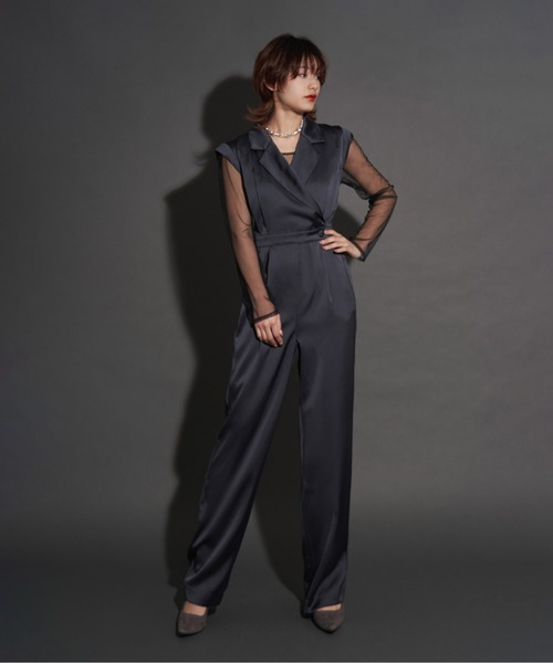 My shawty（マイシャウティー） パンツドレス manish pants set dress