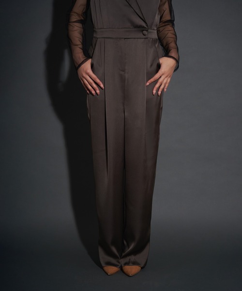 My shawty（マイシャウティー） パンツドレス manish pants set dress