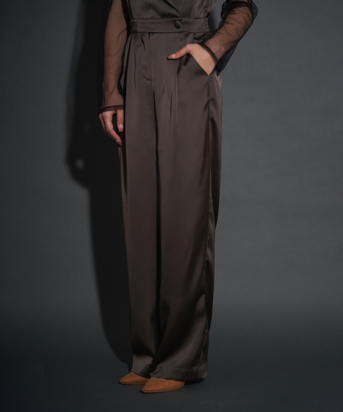 My shawty（マイシャウティー） パンツドレス manish pants set dress