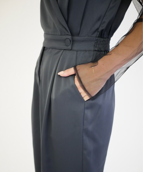 My shawty（マイシャウティー） パンツドレス manish pants set dress