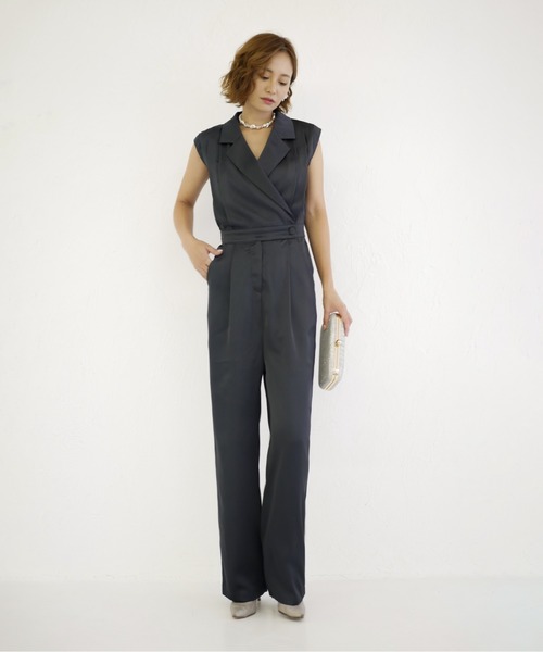 My shawty（マイシャウティー） パンツドレス manish pants set dress