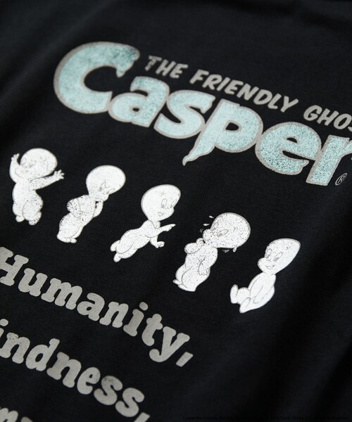 「FREAK'S STORE」 半袖Tシャツ「Casperコラボ」 LARGE オフホワイト メンズ